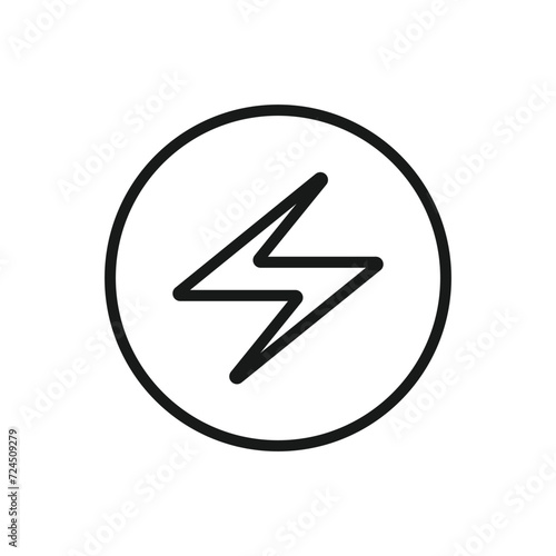 Free Download Lightning bolt expertise flat icon for apps and websites - GFXLoad