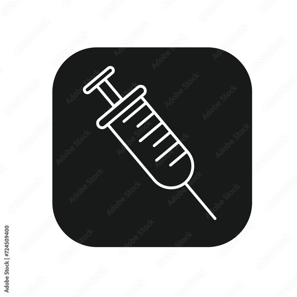 syringe elements. Injection vaccination icon syringe elements. Injection vaccination icon