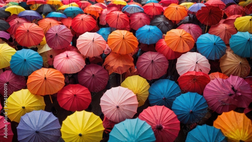 colorful umbrellas