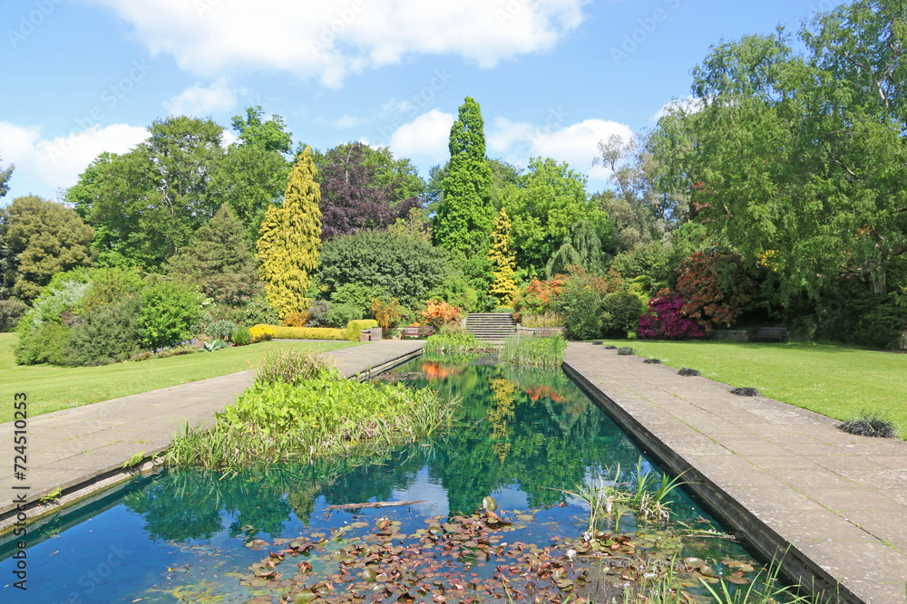 	
Hill gardens on Hampstead Heath, London	