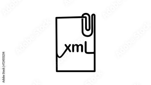 Attached xml file, black isolated silhouette