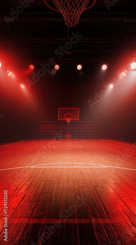 basketball court, generative ai