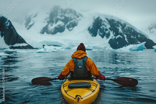 Kayaking at the North Pole, generative ai
