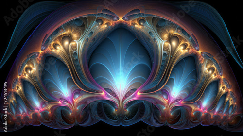 Abstract decorative Fractal art background