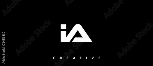 IA Letter Initial Logo Design Template Vector Illustration
