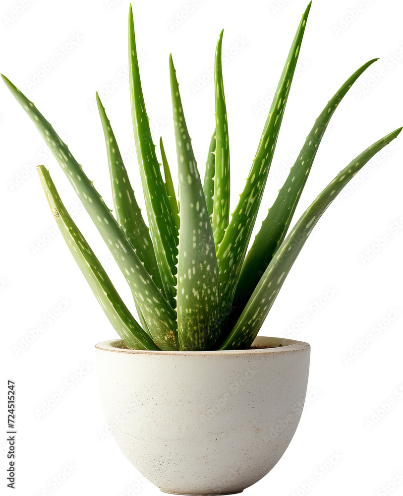 Aloe Vera im Topf isolated on transparent background. PNG Aloe Vera im Topf isolated on transparent background. PNG