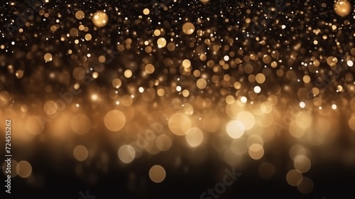 Background of abstract glitter lights. gold and black © Marpa