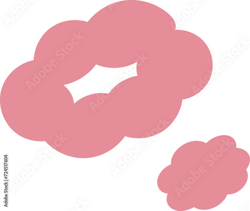 Hand drawn funky organic shape element vector