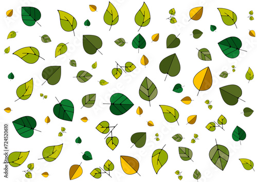 Arrière plan Fond feuillage feuilles arbres et plantes automne printemps vertes