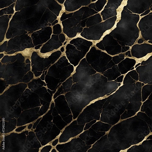 black marble texture 8k with tiny gold streaks 