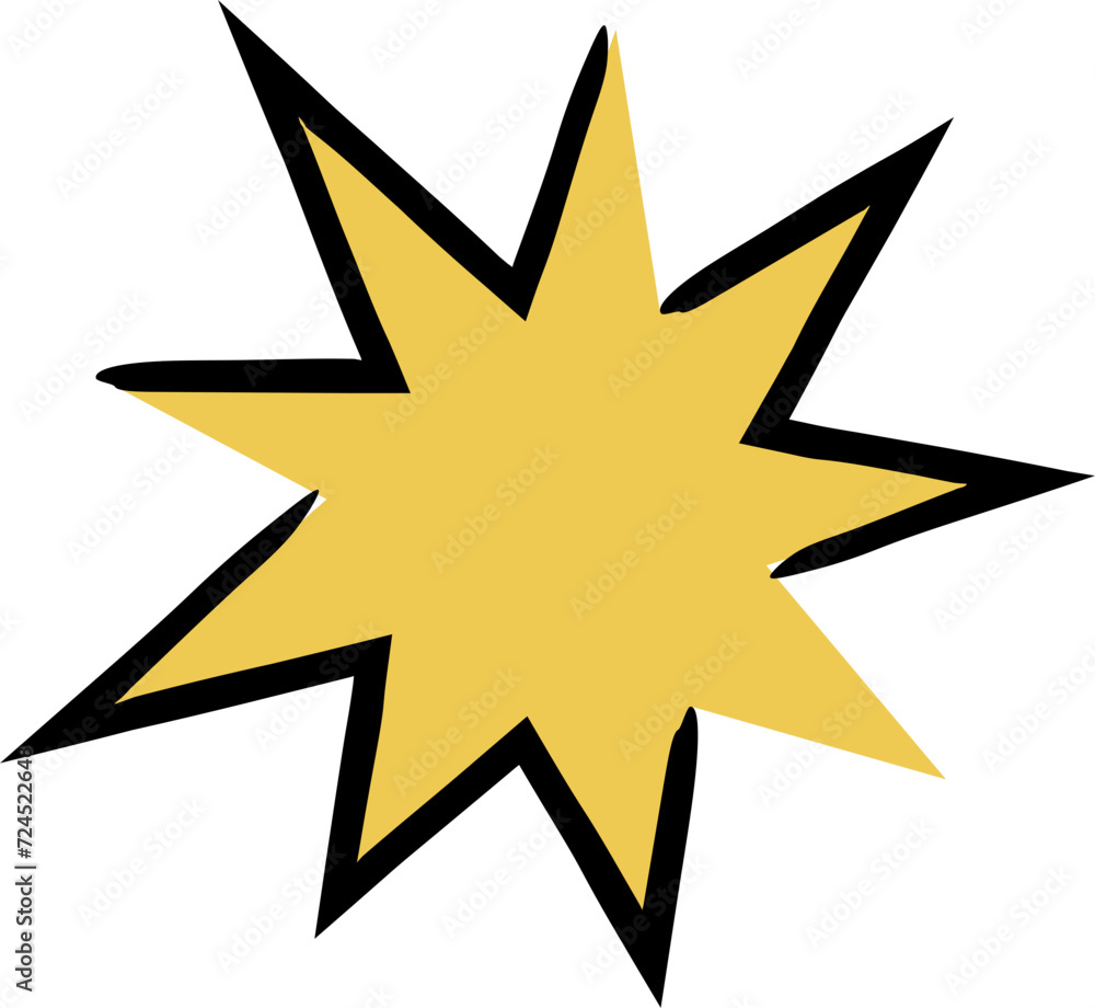 Obraz premium Cute sparkle element vector