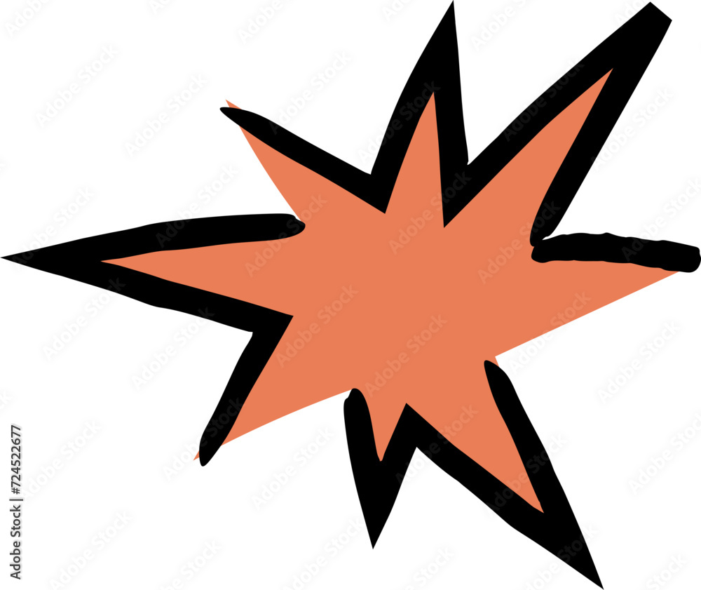 Obraz premium Cute sparkle element vector