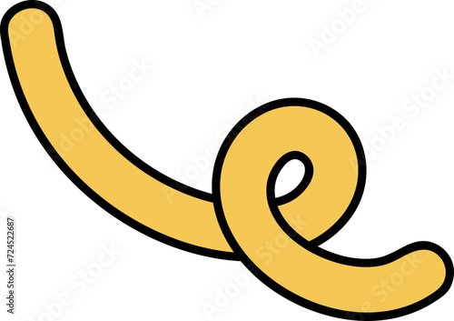 Hand drawn funky organic shape element vector