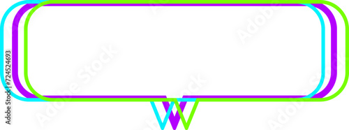 네온사인 라인 말풍선