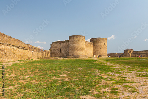 A view of Bilhorod-Dnistrovskyi citadel or Akkerman fortress (also known as Kokot) is a historical and architectural monument of the 13th-14th centuries. Bilhorod-Dnistrovskyi. Ukraine