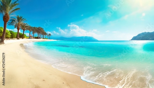 beautiful mediterranean tropical beach background © Wendy