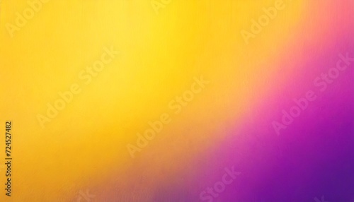 yellow purple vibrant grainy banner background abstract color flow wave dark noise texture cover poster design copy space © Wendy
