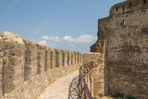 Defence walls of Bilhorod-Dnistrovskyi fortress or Akkerman fortress (also known as Kokot) is a historical and architectural monument of the 13th-14th centuries. Bilhorod-Dnistrovskyi. Ukraine photo