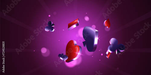 casino background vector illustration for gambling poster banner elegant design