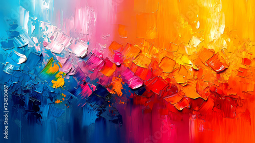 Abstract oil paint background. Oil paints on canvas. Multicolored background. photo