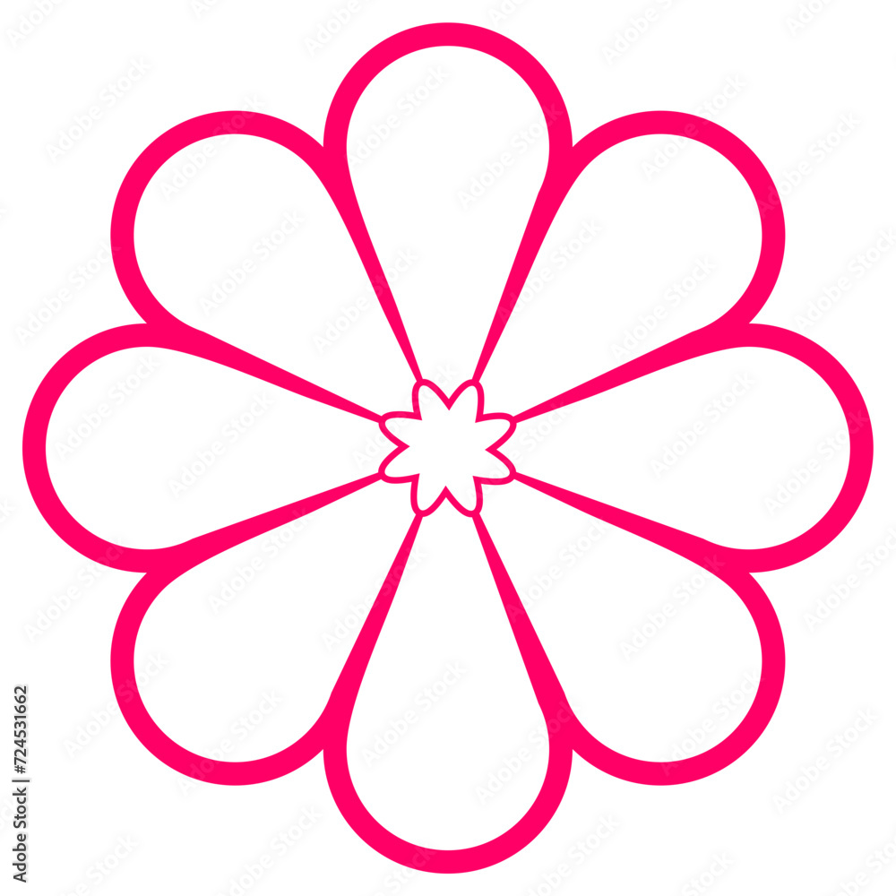 Flower icon isolated on white background. Flower icon isolated on white background.