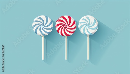 Vector Illustration of White Candy Icon for Wedding in Flat Style