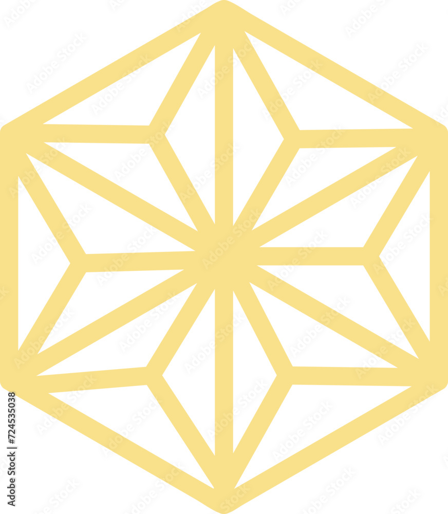 Golden chinese frame element vector