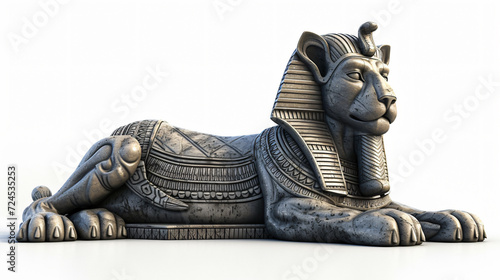 Captivating and mesmerizing, this enigmatic sphinx in 3D style is a true masterpiece of art. With its intricate details and superb rendering, it stands in solitary splendor, inviting viewers photo