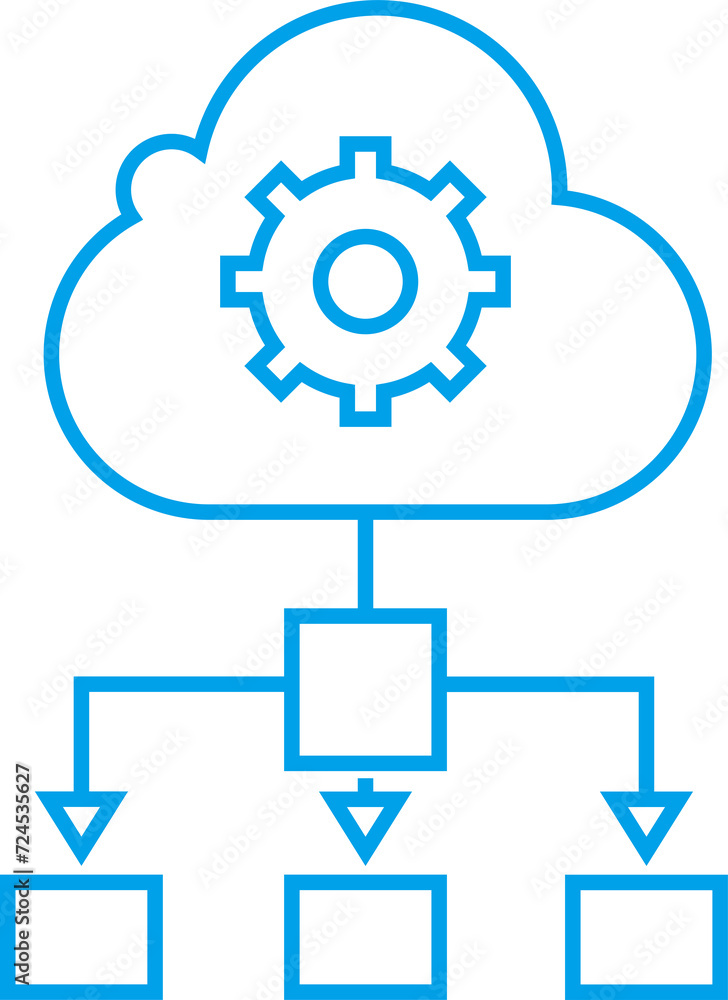 Cloud Computing and Processing Diagram Icon
Cloud Computing and Processing Diagram Icon