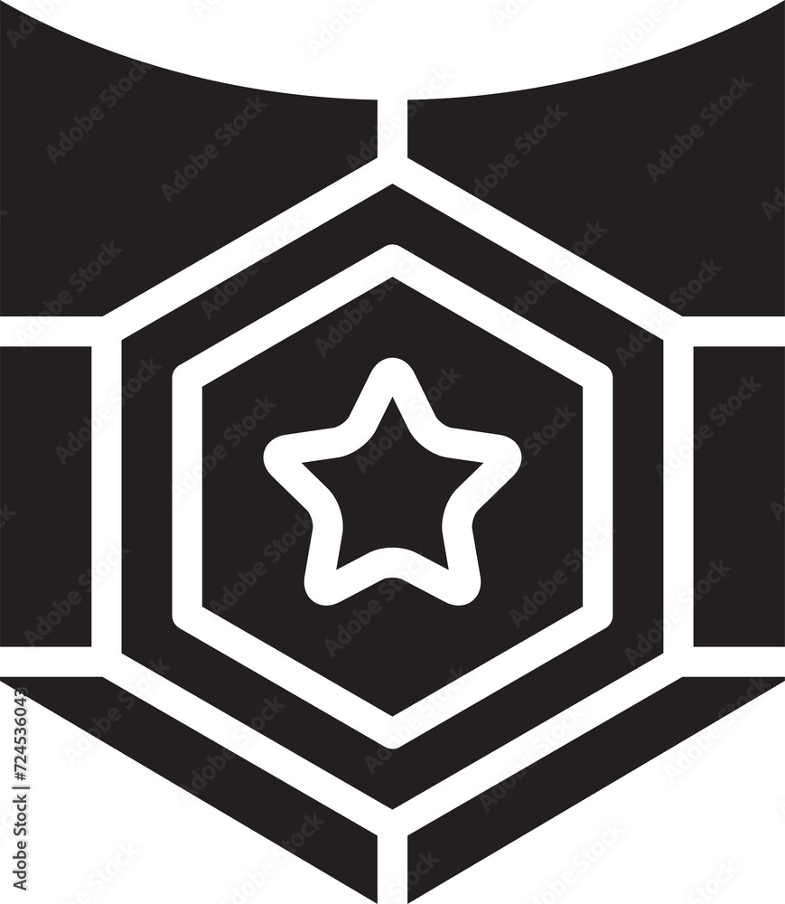 Shield Glyph Icon
