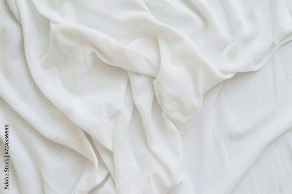 Closeup of rippled white silk fabric
Closeup of rippled white silk fabric