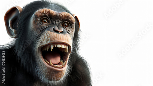 A mischievous and lively cheeky monkey, expertly rendered in a stunning 3D style that brings it to life. With its playful expression and intricate details, this artwork captures the essence © Nijat