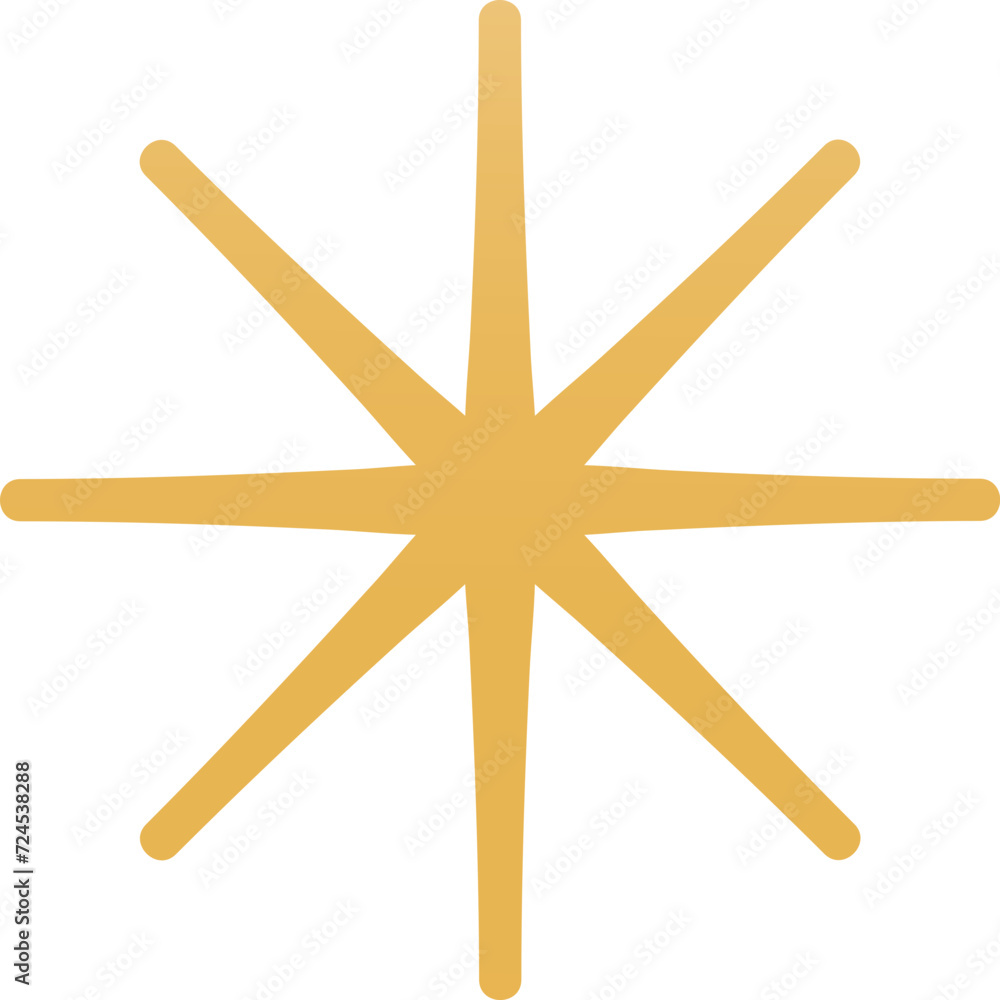 Golden firework element vector Golden firework element vector