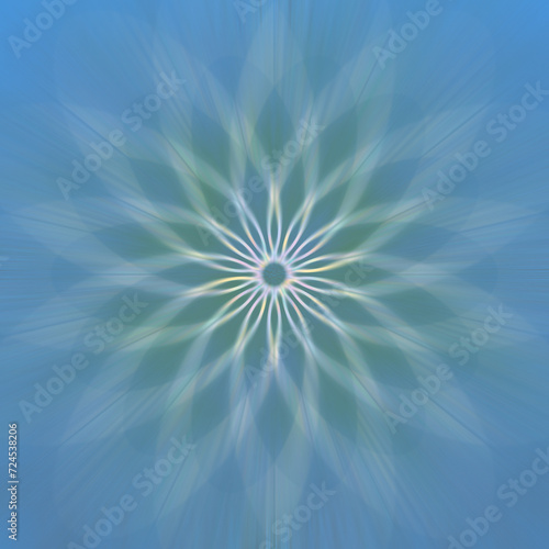 An abstract iridescent star burst background image.