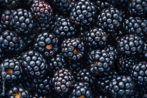 Food texture background - background filled with blackberries