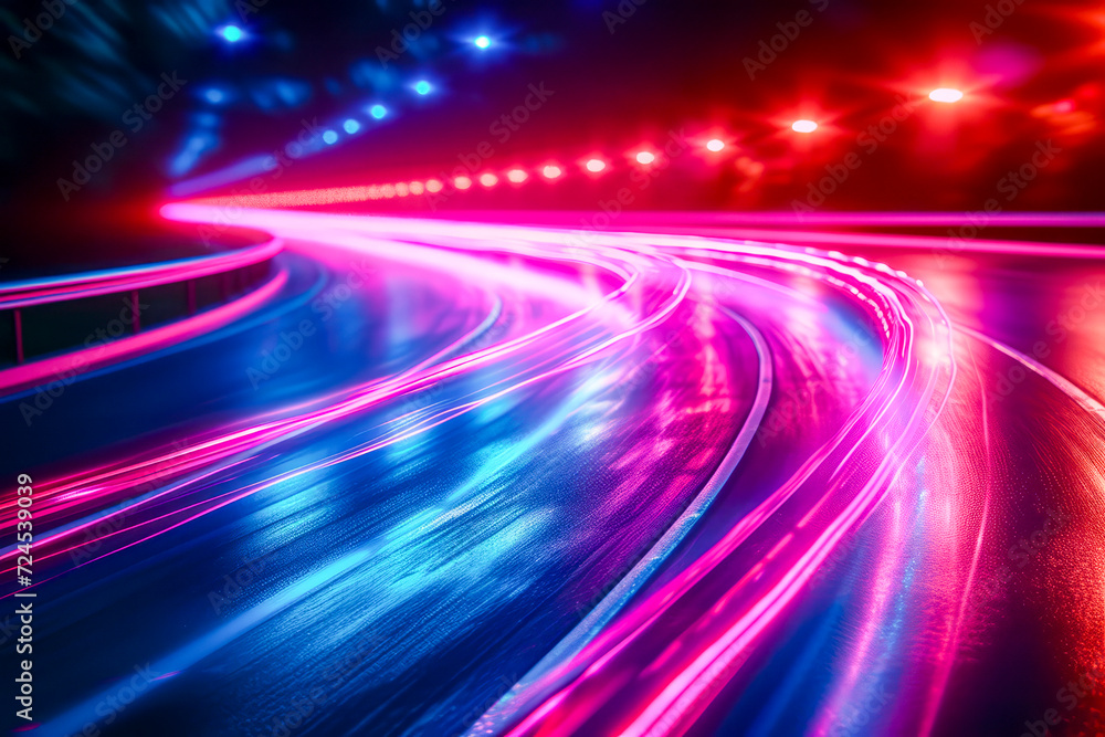 Abstract Light Trails in Long Exposure Photography. Abstract Light Trails in Long Exposure Photography.