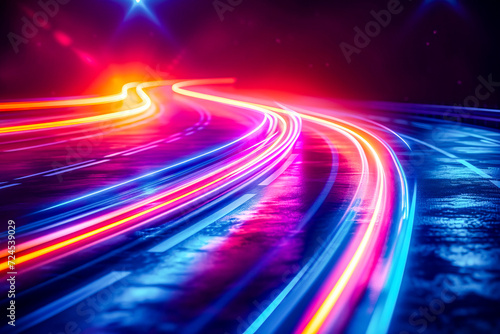 Abstract Light Trails in Long Exposure Photography. © NORN