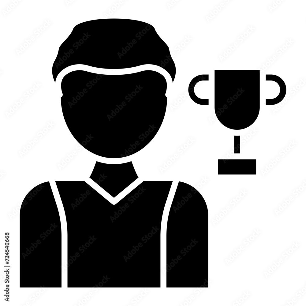Athlete Male Icon Style Athlete Male Icon Style