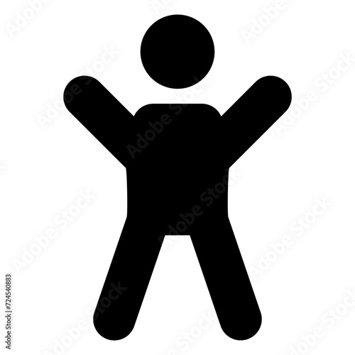 Man Celebrating Icon Style