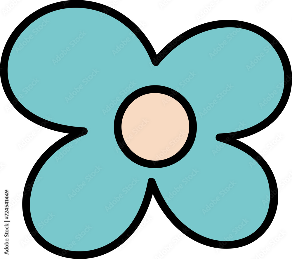 Cute flower element vector Cute flower element vector