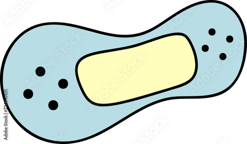 Cute plaster element vector