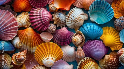 colorful seashells