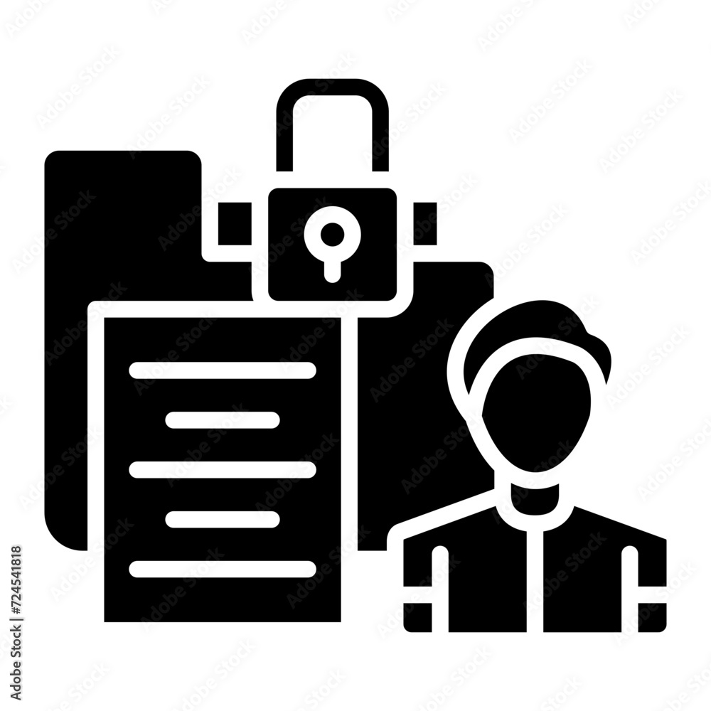 Sensitive Personal Data Icon Style Sensitive Personal Data Icon Style