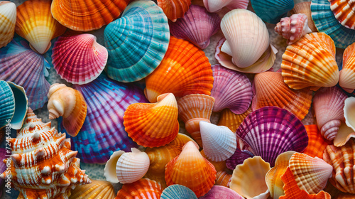 colorful seashells