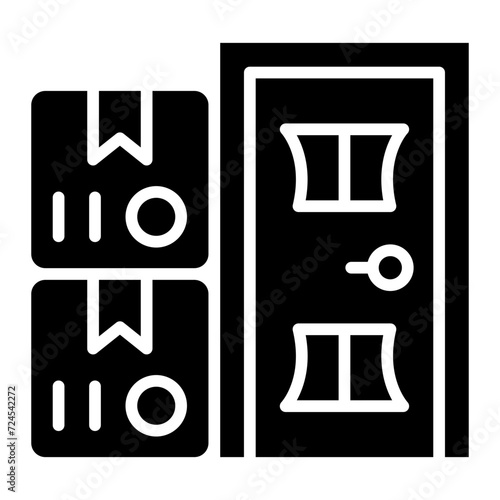 Delivery On Doorstep Icon Style