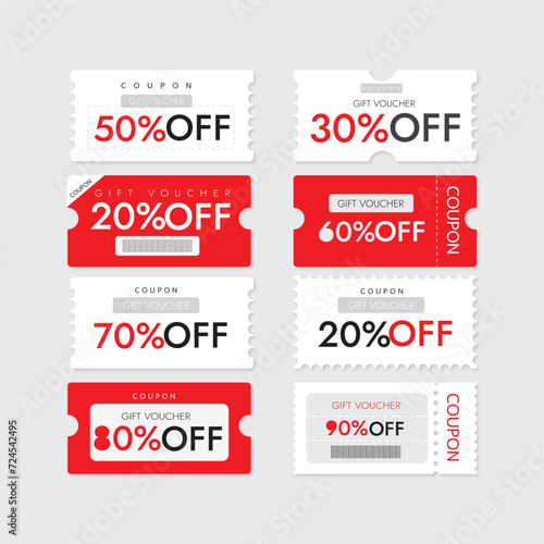 set of coupon with the sale