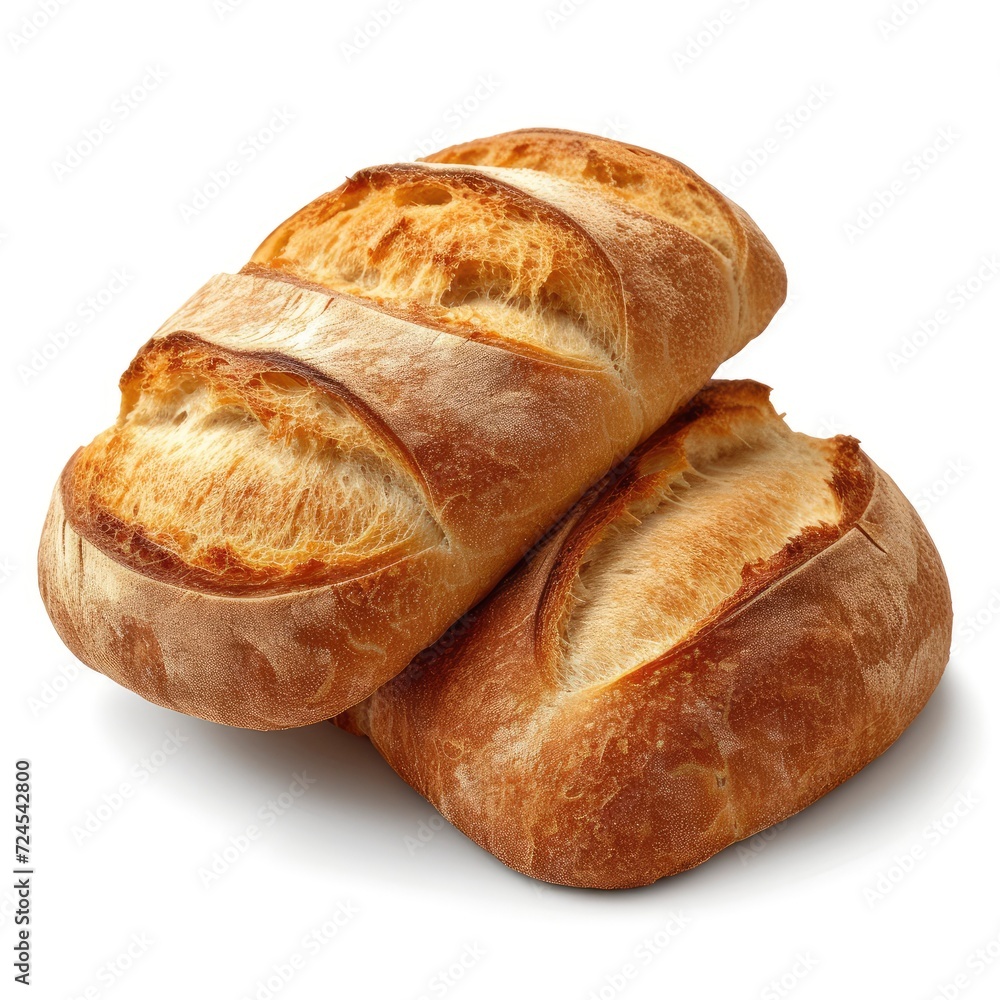 Bread Ears On White Background, Illustrations Images