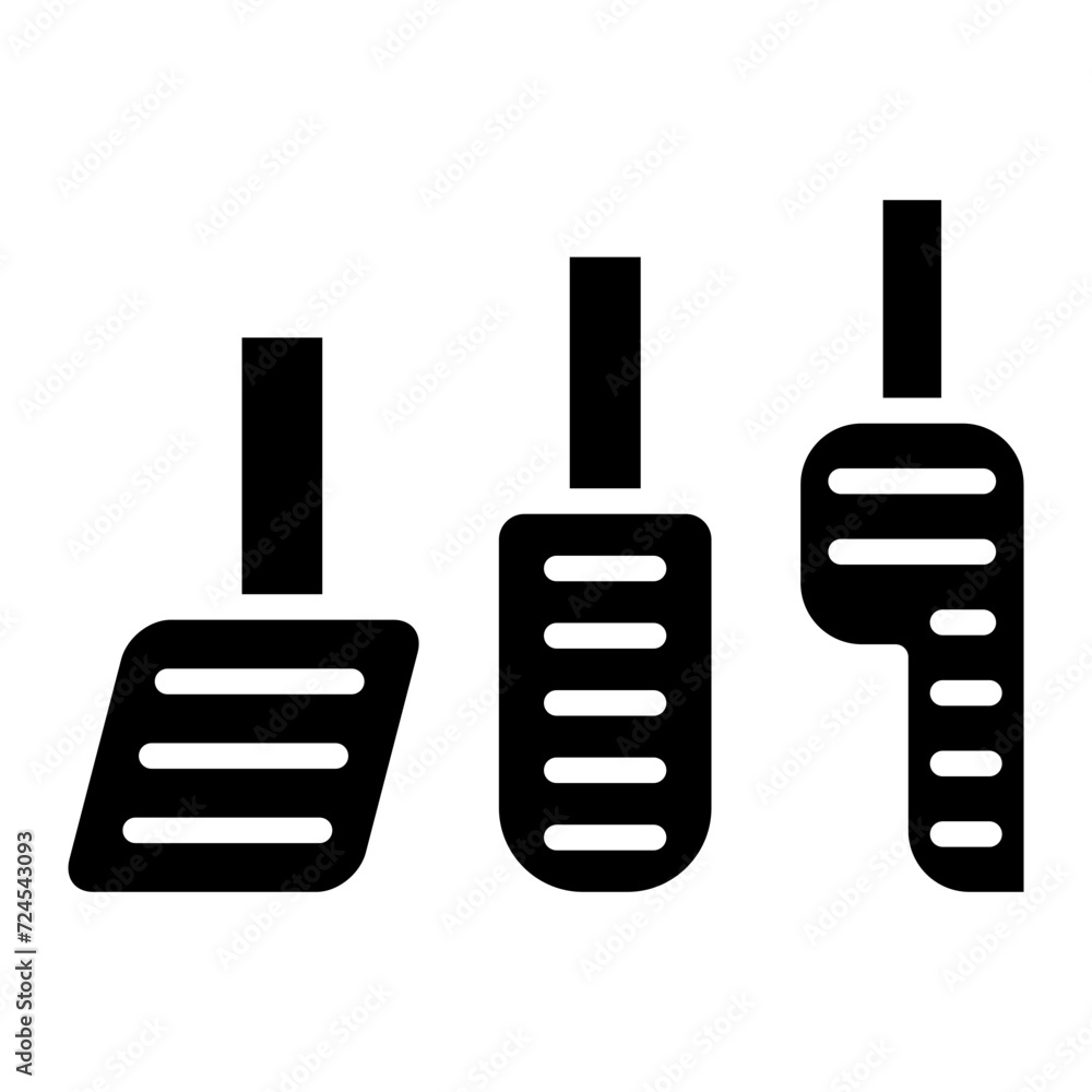 Car Pedal Icon Style Car Pedal Icon Style