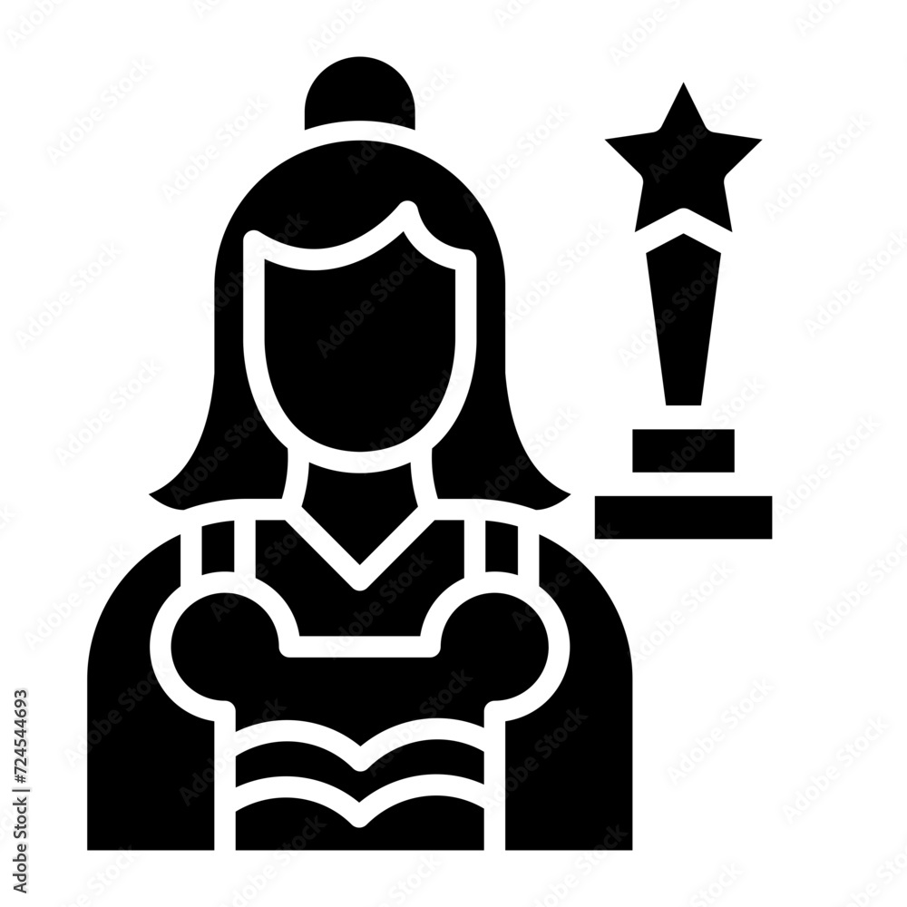 Fototapeta premium Actress Icon Style