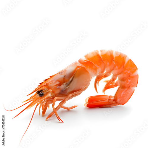 Shrimp isolated on white background